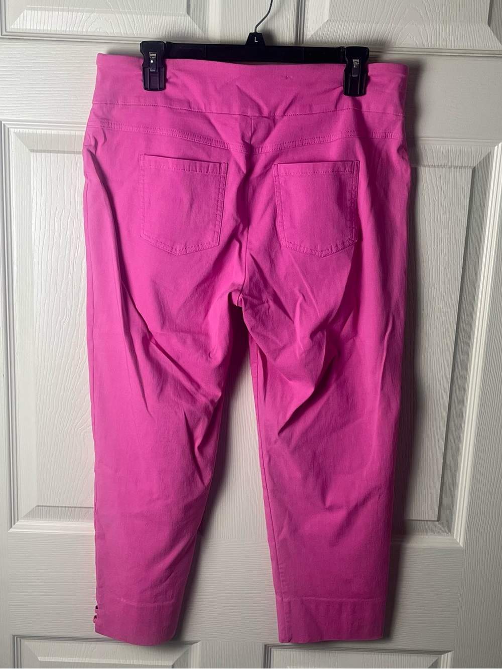 Ruby Rd. Hot Pink Crop Stretch Capris - Picture 2 of 3